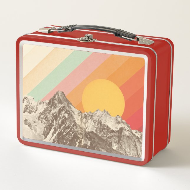 Mountainscape 1% pipe% Florent Bodart Metall Brotdose (Vorderseite)