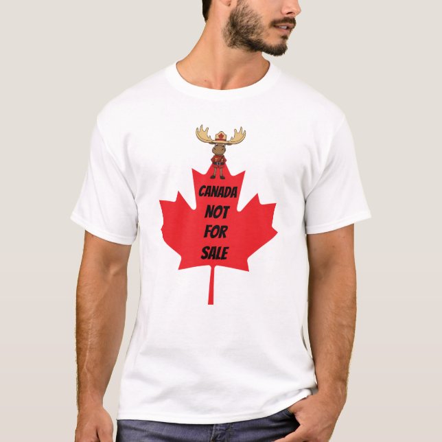 Mountie Moose Canada nicht zum Verkauf T-Shirt (Vorderseite)