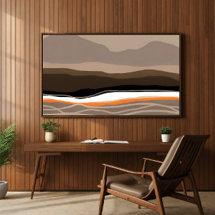 Mourne Mountains Abstrakte Kunst Poster (unrahmen)