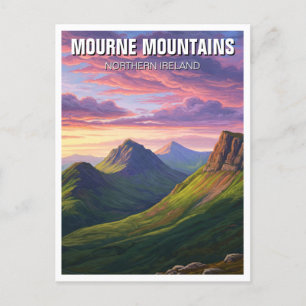 Mourne Mountains Nordirland Travel Postkarte