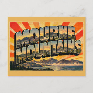 Mourne Mountains Nordirland Vintage Reise  Postkarte
