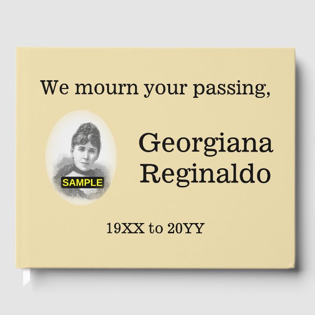 Mournful & Minimal Beileid Gästebuch (Vorderseite)