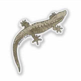Mourning gecko vinyl sticker