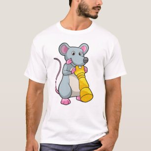 Mouse am Schach mit Schachstück gepaart T-Shirt