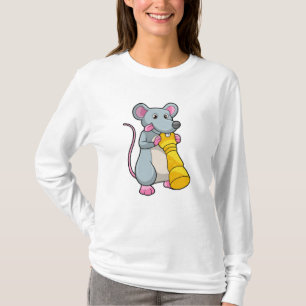 Mouse am Schach mit Schachstück gepaart T-Shirt