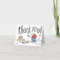 Mouse Artist Danke-Karte