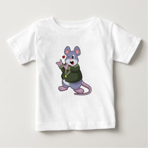 Mouse as Groom mit Anzug Baby T-shirt