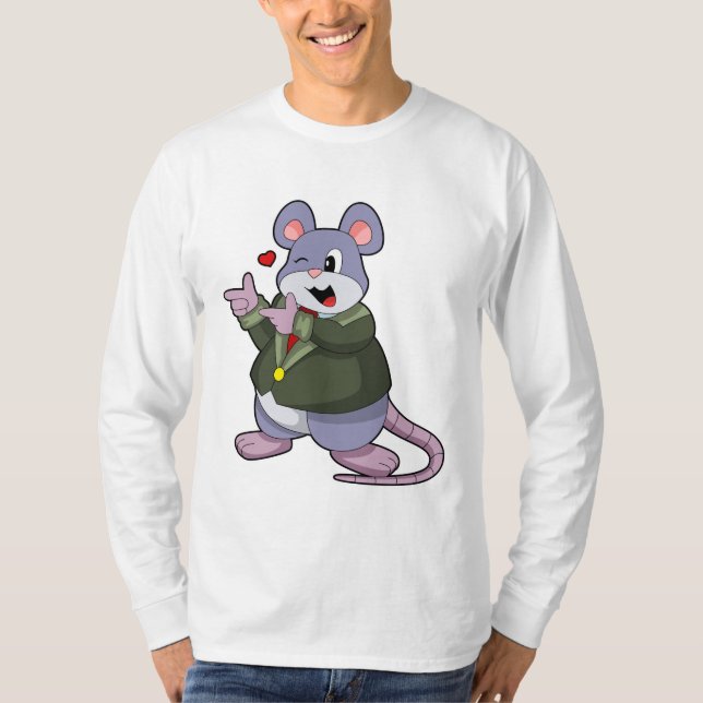 Mouse as Groom mit Anzug T-Shirt (Vorderseite)