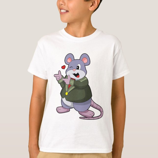 Mouse as Groom mit Anzug T-Shirt (Vorderseite)