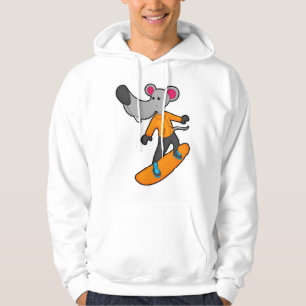 Mouse as Snowboarder with Snowboard Hoodie