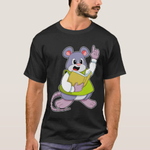 Mouse as Teacher with Book T-Shirt