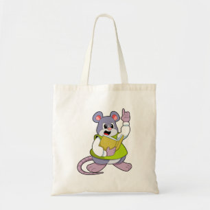 Mouse as Teacher with Book Tragetasche