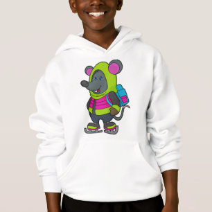 Mouse at Ice Skaten mit Ice Skate & Backpack.pn Hoodie