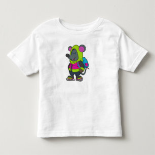 Mouse at Ice Skaten mit Ice Skate & Backpack.pn Kleinkind T-shirt