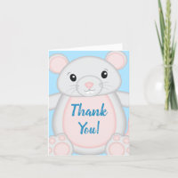 Mouse Baby Shower Blue