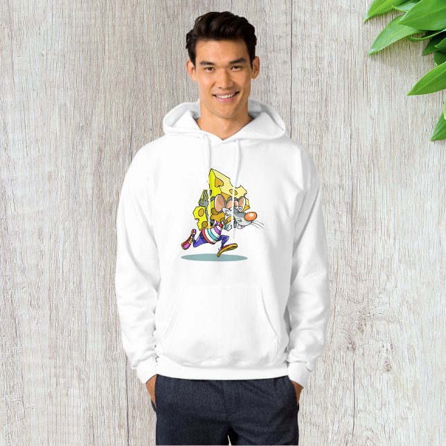 Mouse Carry Cheese Mens Hoodie (Von Creator hochgeladen)