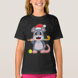 Mouse Christmas Hockey T-Shirt