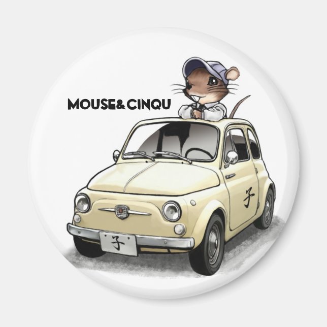 Mouse&Cinqu -Magnet- Magnet (Vorne)