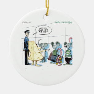 Mouse Crimes von Rick London Funny Keramik Ornament
