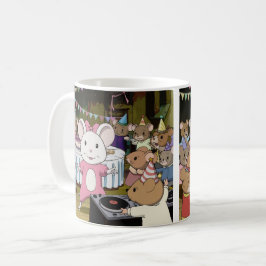 Mouse Dance Party Anime Style Coffee Tasse