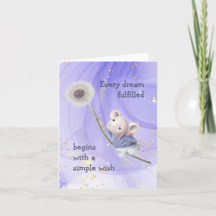 Mouse Dandelion Jeden Traum Einfach Inspiration