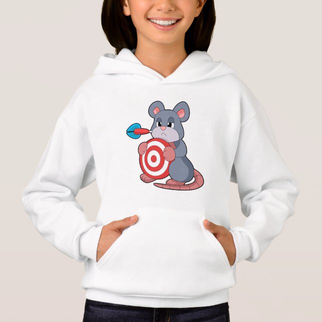 Mouse Darts Dart Dartboard Hoodie (Vorderseite)