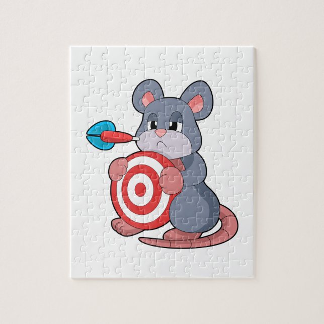 Mouse Darts Dart Dartboard Puzzle (Vertikal)