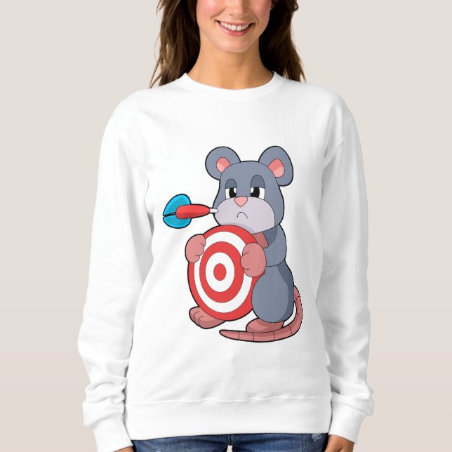 Mouse Darts Dart Dartboard Sweatshirt (Vorderseite)