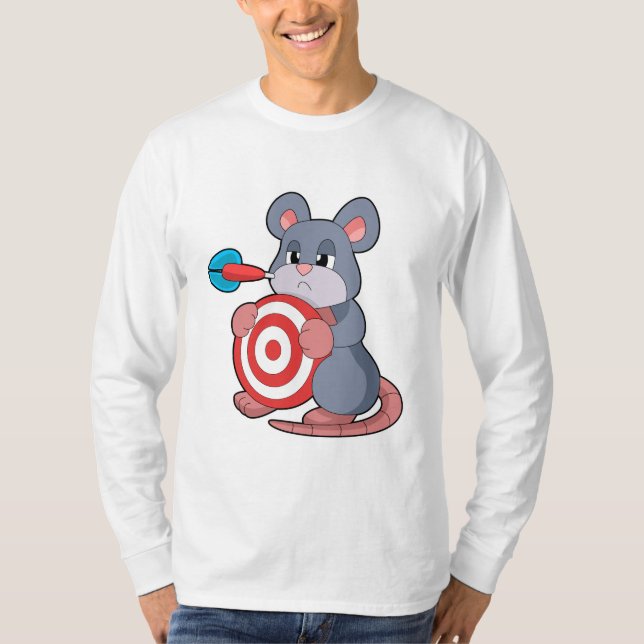 Mouse Darts Dart Dartboard T-Shirt (Vorderseite)