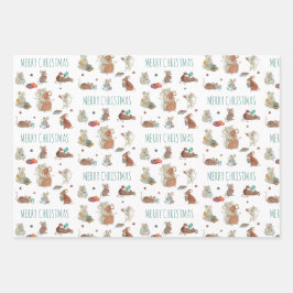 Mouse Family Weihnachten Geschenkpapier Set
