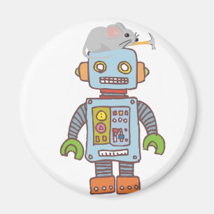 Mouse Gebäude Robot Magnet