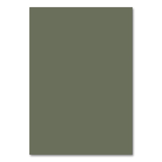Mouse Green Custom Table Card Tischnummer (Vorderseite)