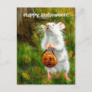 Mouse Happy Halloween! Postkarte
