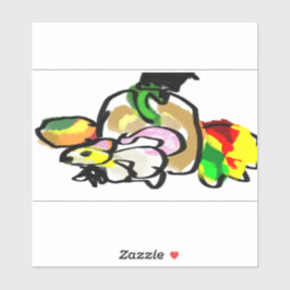 Mouse Herbst Aufkleber