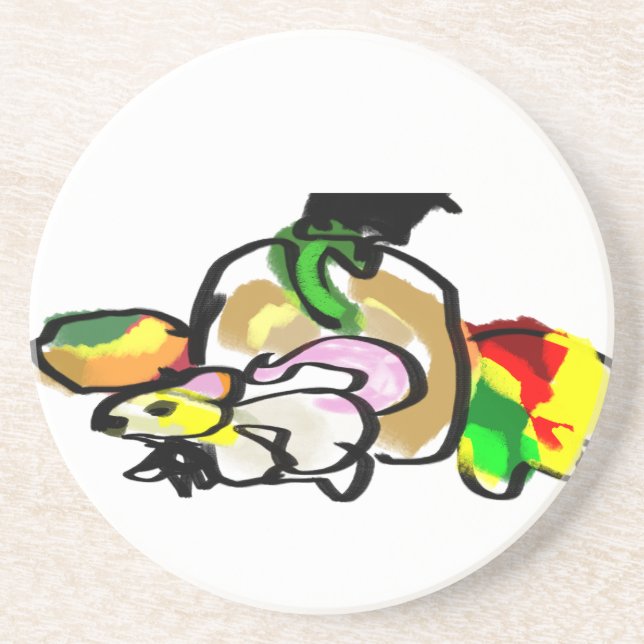 Mouse Herbst Getränkeuntersetzer (Vorne)