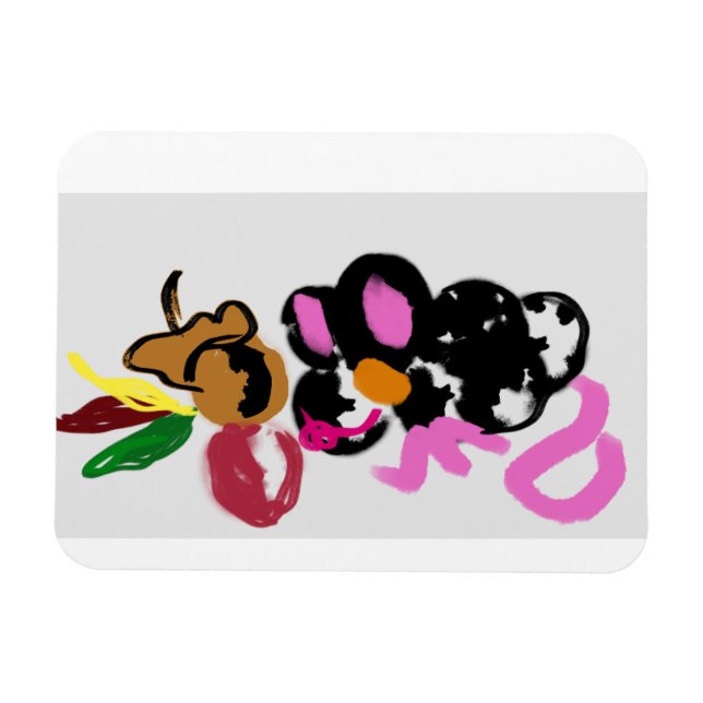 Mouse Herbstspass Magnet (Horizontal)
