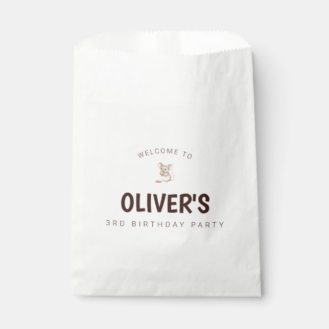 Mouse Kid Geburtstagsparty Gag Geschenktütchen (Vorderseite)