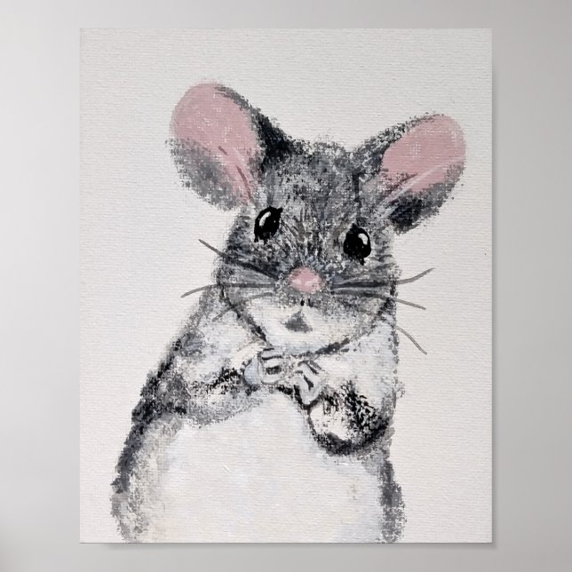 Mouse Kinderzimmer Art Poster (Vorne)