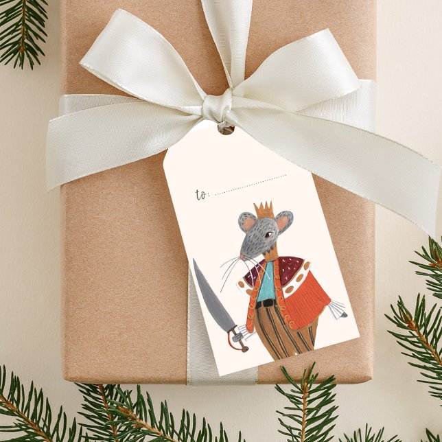 Mouse King Nutcracker Weihnachtsverpackung Geschenkanhänger (Mouse King Nutcracker Christmas wrapping Gift Tags)