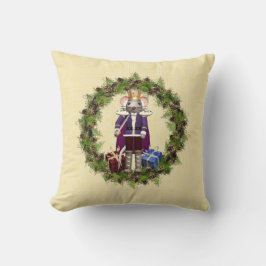 Mouse King Wreath Christmas Throw Kissen