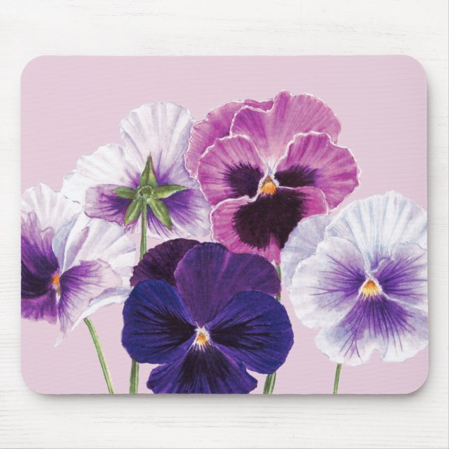 Mouse Mat - Blumenmuster Mousepad (Vorne)
