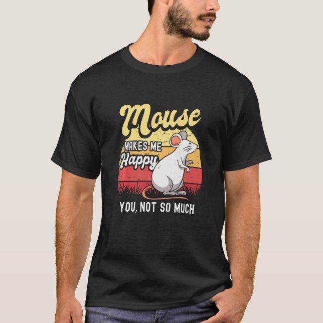 Mouse Mice Rat Gerbil Maus Ratón Pet Rodent Men Wo T-Shirt (Vorderseite)