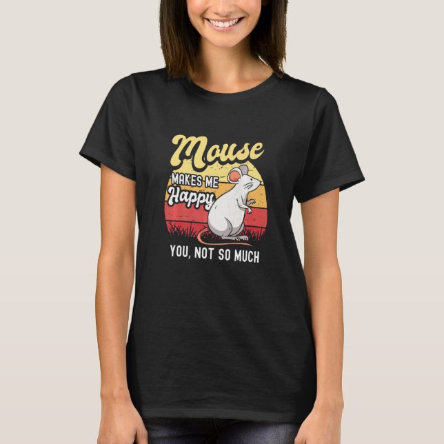 Mouse Mice Rat Gerbil Maus Ratón Pet Rodent Men Wo T-Shirt (Vorderseite)