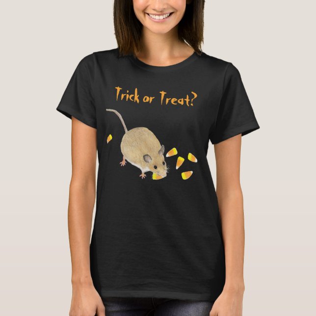 Mouse mit Candy Corns T - Shirt bearbeiten oder mi (Vorderseite)