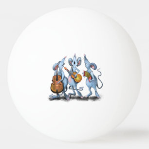 Mouse Music Band Funny Pink Pong Ball Tischtennisball
