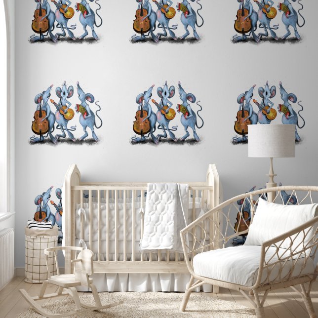 Mouse Music Band Funny Tapete (Kinder)