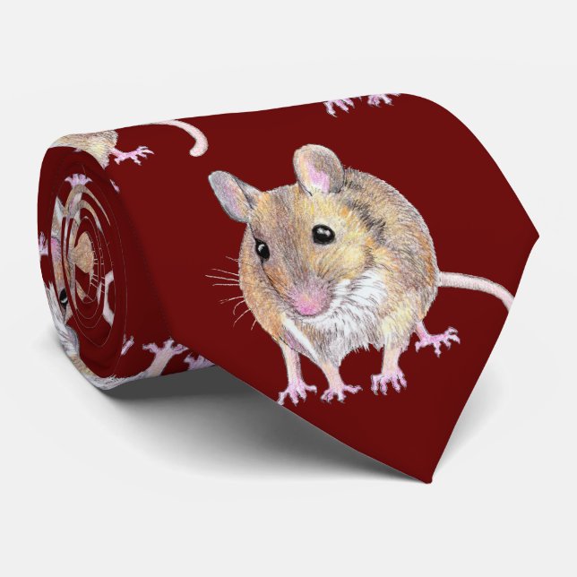 Mouse Neck Tie Krawatte (Gerollt)