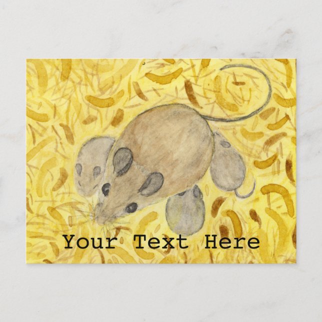 Mouse Nest Postkarte (Vorderseite)