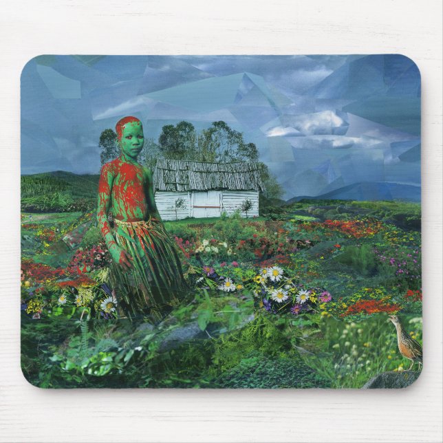Mouse Pad 3 mit Rachel Dolezal Art Mousepad (Vorne)