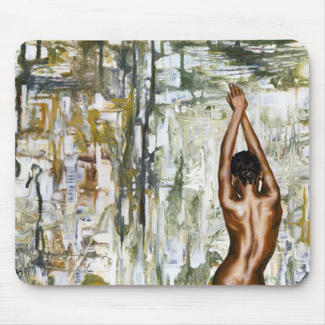 Mouse Pad 4 mit Rachel Dolezal Art Mousepad (Vorne)